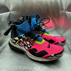 Size 11 - Nike x Acronym Air Presto Mid Racer Pink Mens Sneakers Ah7832-600